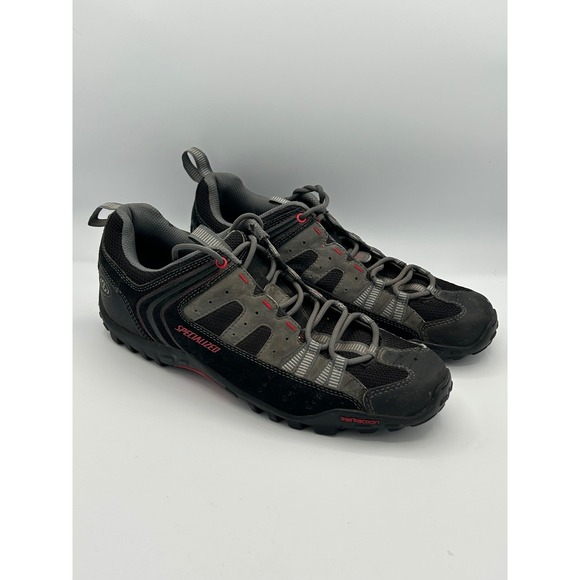 Specialized Tahoe Mens Cycling Shoe Black Gray Red Mountain Bike Trail Riding - Picture 1 of 5